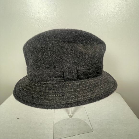 Luigi Baroni Dark Gray Men's Fedora Style Hat Made in Italy - Picture 5 of 10